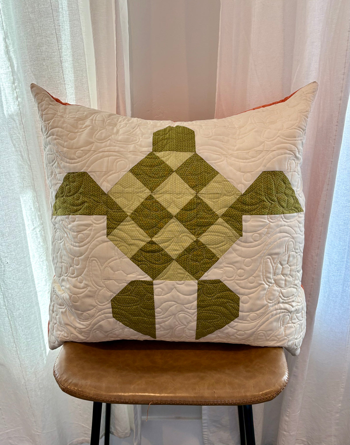 Tropical Turtle Pillow Pattern - Digital Download