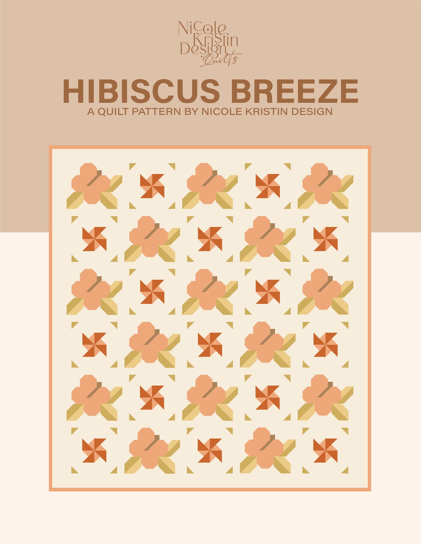 Hibiscus Breeze Quilt Pattern - Digital Download