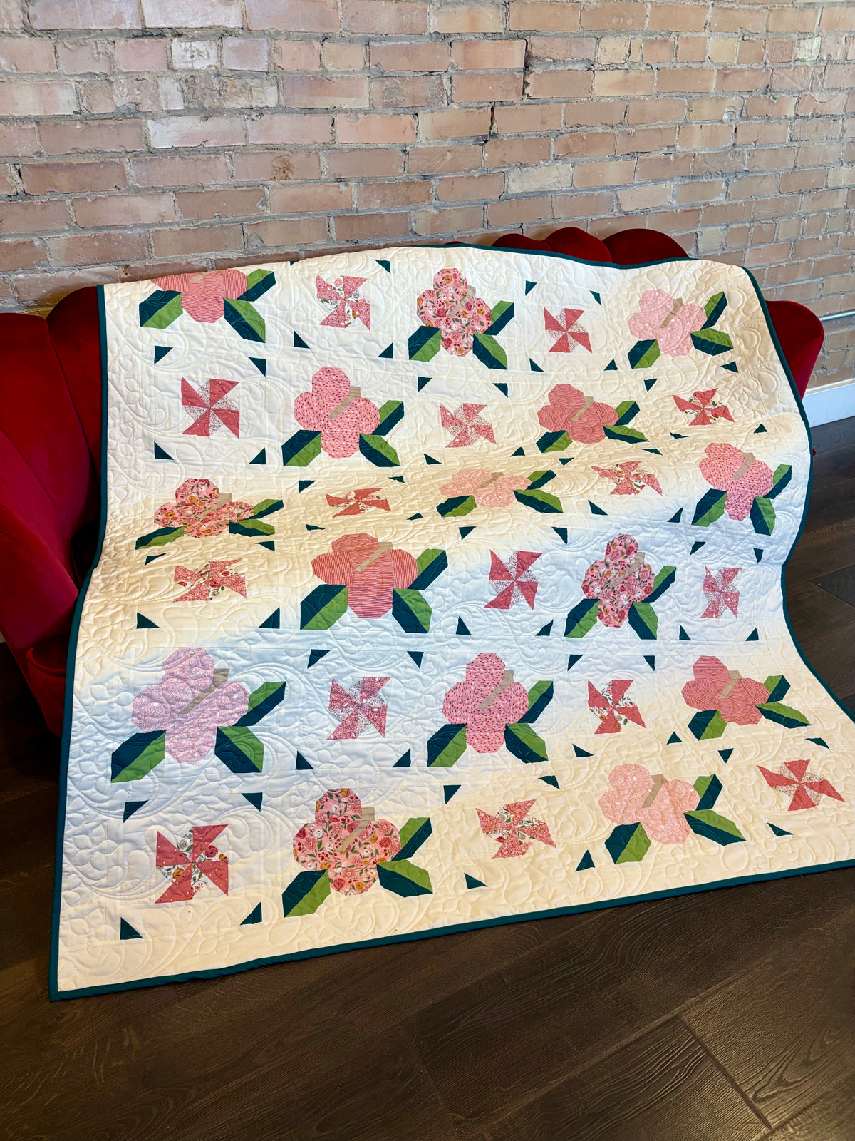 Hibiscus Breeze Quilt Pattern - Digital Download