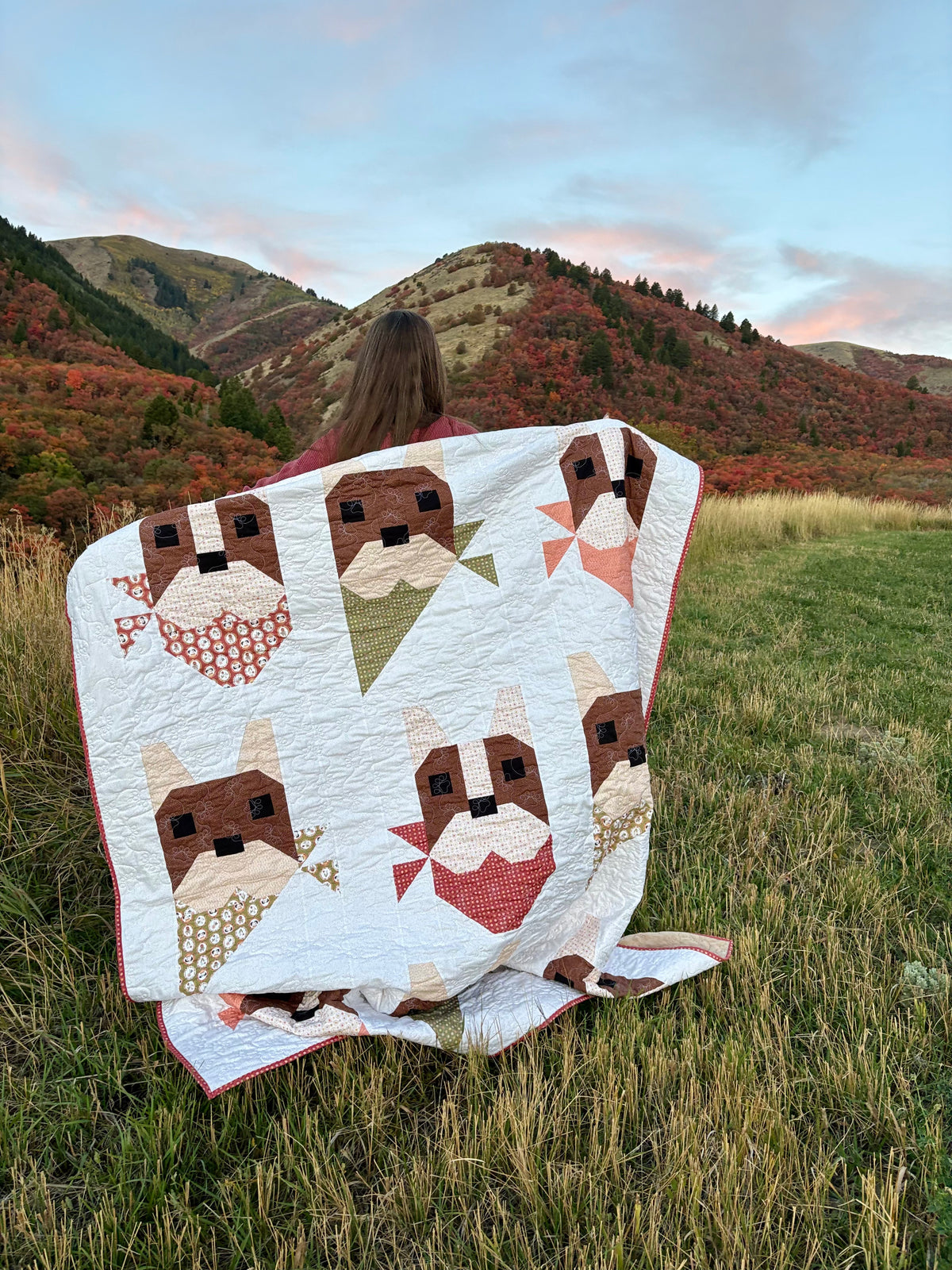 Canines & Kerchiefs Quilt Pattern - Digital Download