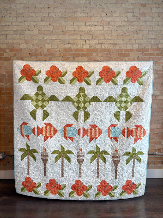 Tropical Escape Quilt Pattern - Digital Download